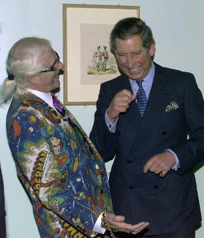 Le prince Charles et Jimmy Savile.