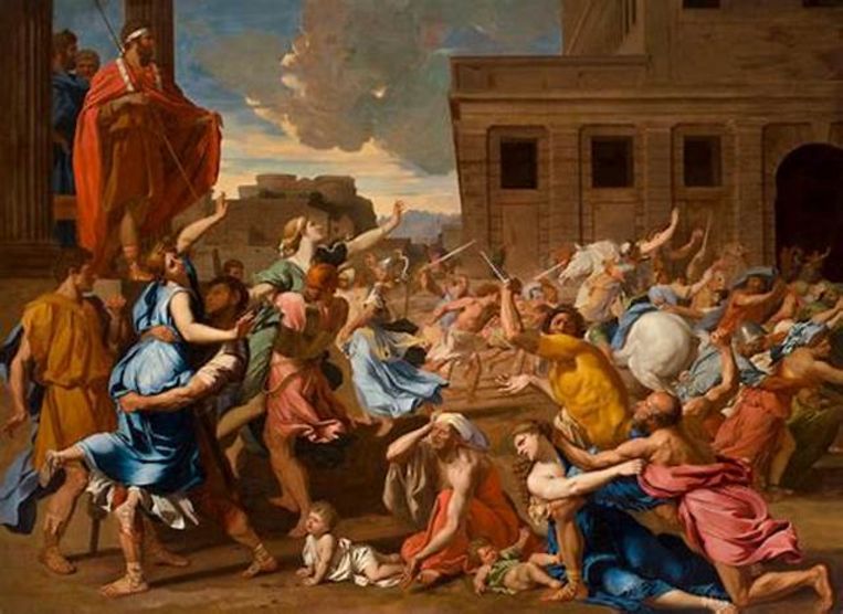 'Enlèvement des Sabines' (1635) Beeld Nicolas Poussin