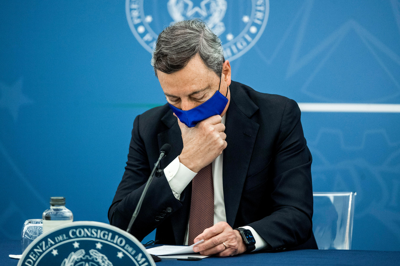 De Italiaanse premier Mario Draghi.