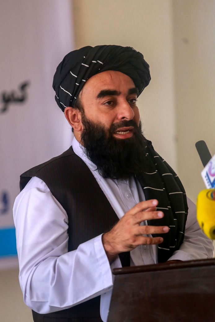 Zabihullah Mujahid, porte parole du gouvernement taliban.