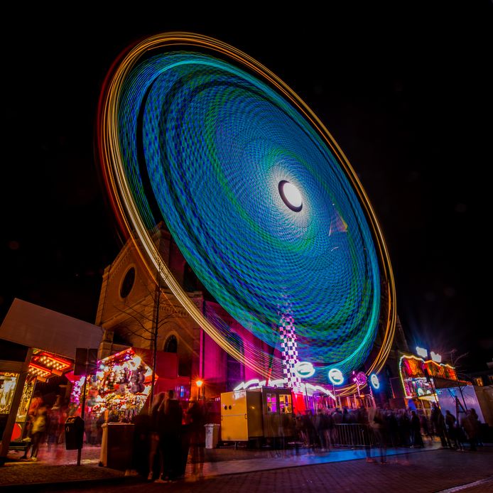 Kermis in Gorinchem verandert in kunst voor de lens van fotograaf