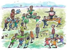 Weg met politiek gedoe, Martien wil het helemaal anders doen: álle partijen gaan samen besturen