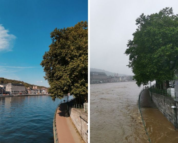 La Meuse avant/après.