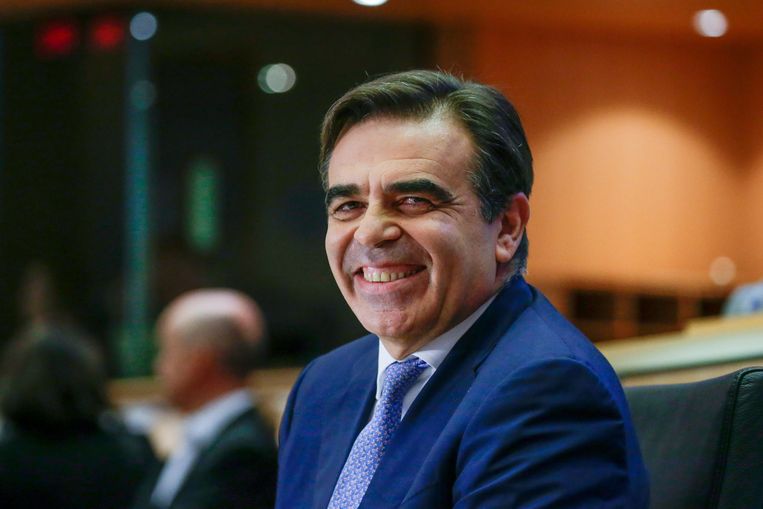 Margaritis Schinas, Europees Commissaris voor de Bevordering van Europese Levenswijze. Beeld Hollandse Hoogte / AFP