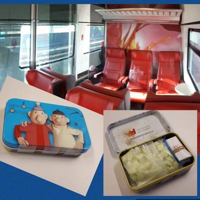 Verbijstering bij agent: kindertrommeltje met xtc en coke achtergelaten in trein