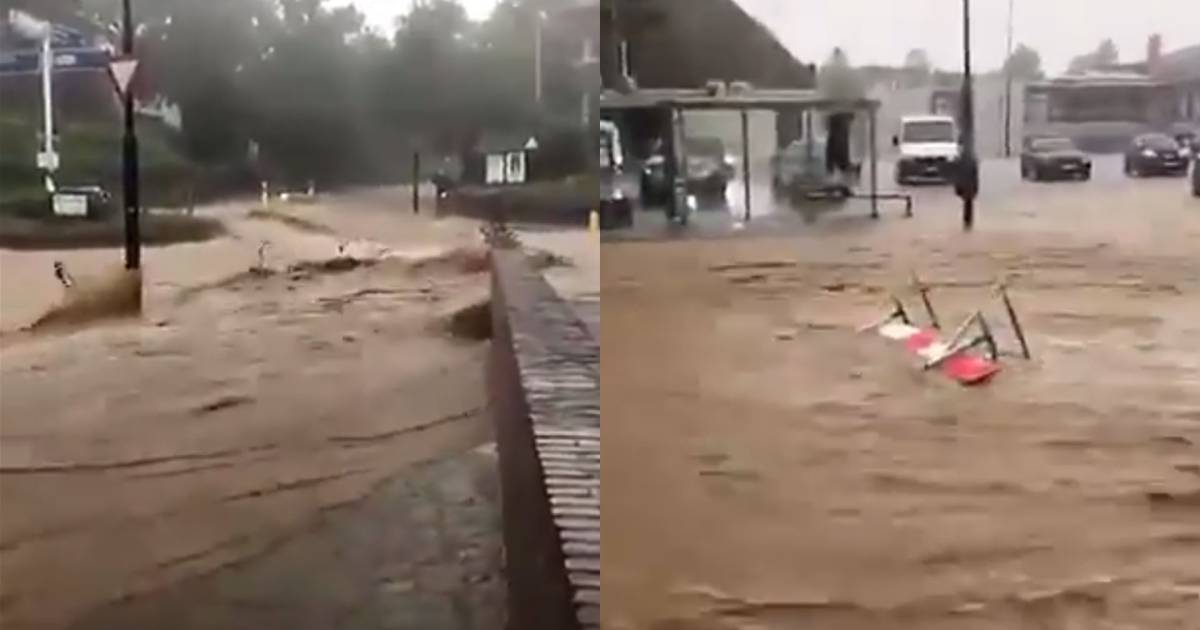 picture Wateroverlast Zuid Limburg limburg knmi geeft code oranje af