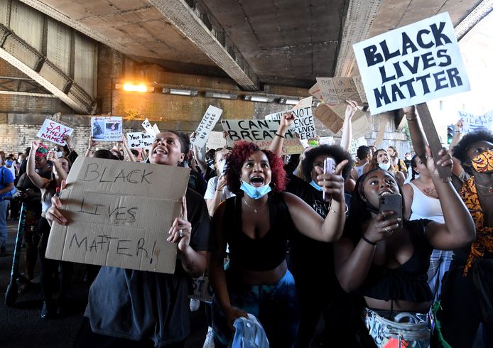 Protest in Londen.
