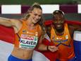 Lieke Klaver en Liemarvin Bonevacia stralen na hun bronzen medailles op de 400 meter bij de EK atletiek in Rome.