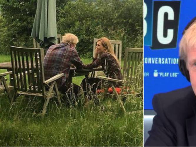 Boris Johnson en vriendin kijken elkaar liefdevol in de ogen op ‘eerste foto’ sinds hevige ruzie, maar is beeld pr-stunt?