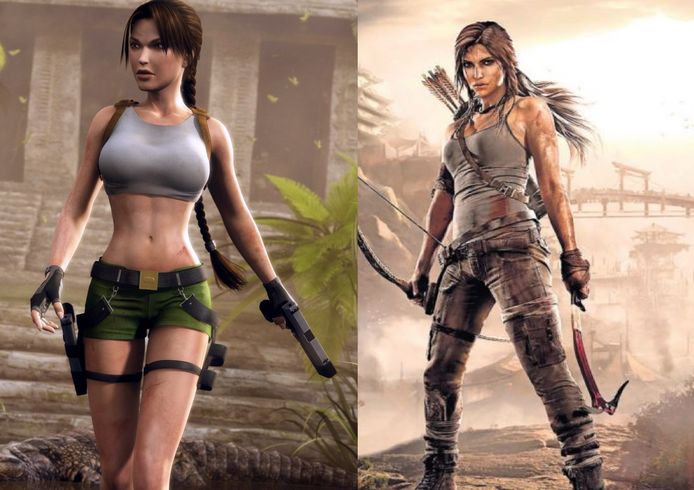 Lara Croft toen en nu
