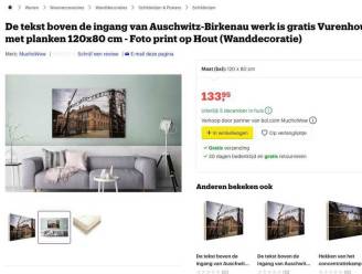 Na Auschwitz-kerstspullen op Amazon: Bol.com stopt verkoop muurdecoratie van Auschwitz