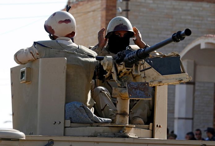 Foto ter illustratie: militairen in de Noordelijke Sinaï.