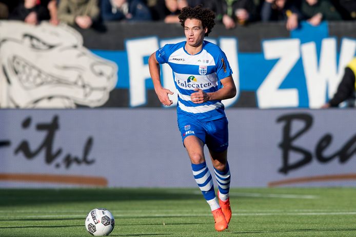 Philippe Sandler, dit seizoen een sterke kracht bij het verrassend goed presterende PEC Zwolle.