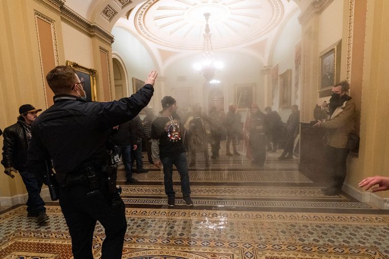 On January 6 this year, rebels invaded American Capitol.  Image AP