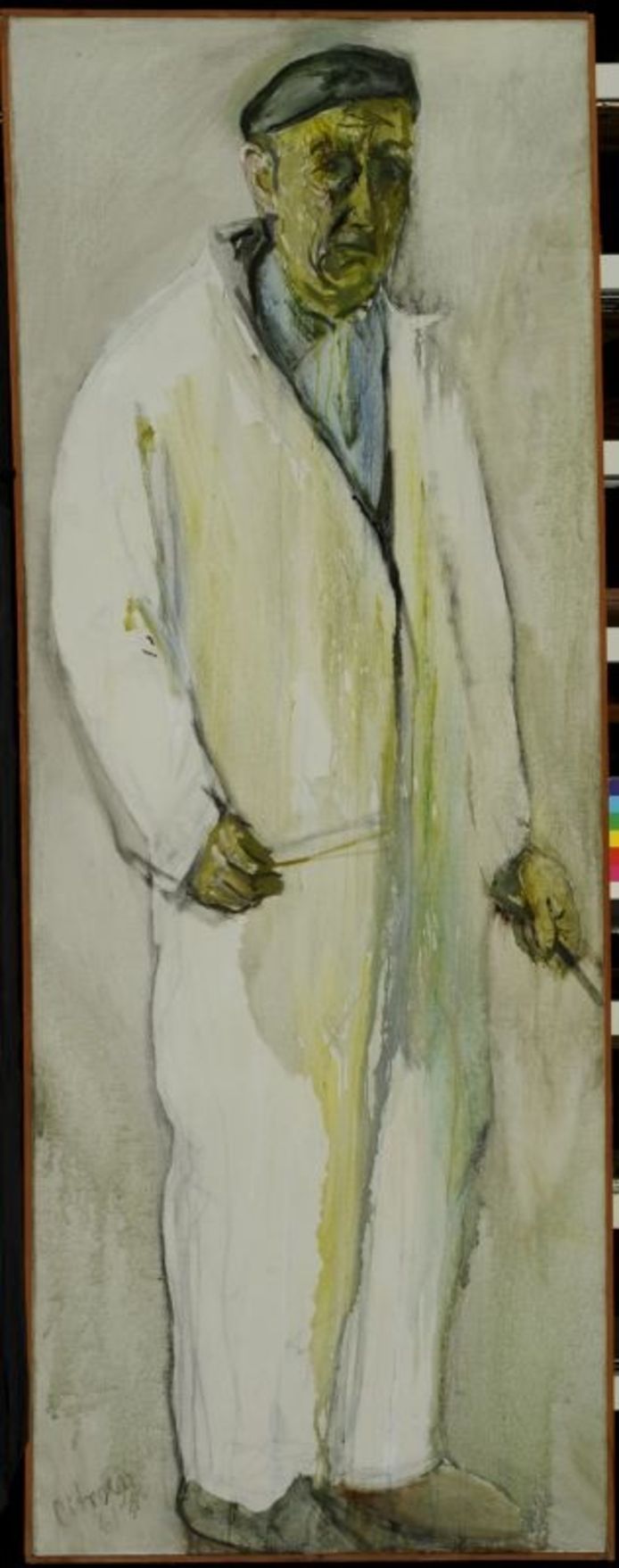Zelfportret Paul Citroen 1961, olieverf op doek.