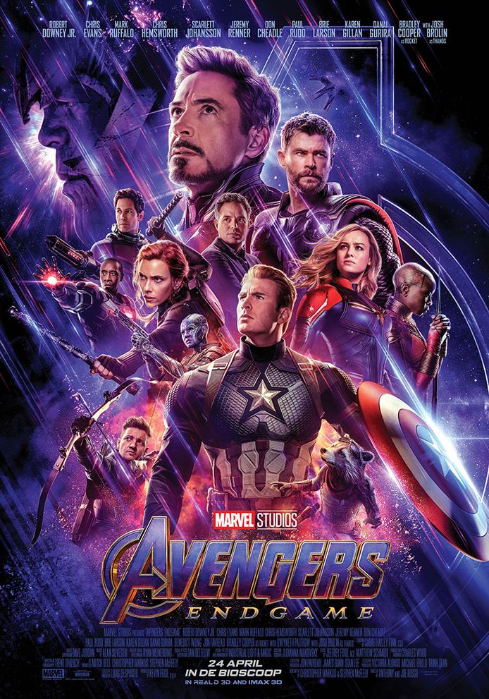 Filmposter van Avengers: Endgame.