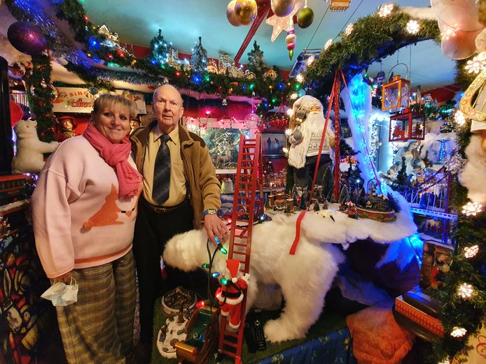 Nancy en André maken van hun huisje in Meer elk jaar een echt kersthuis.