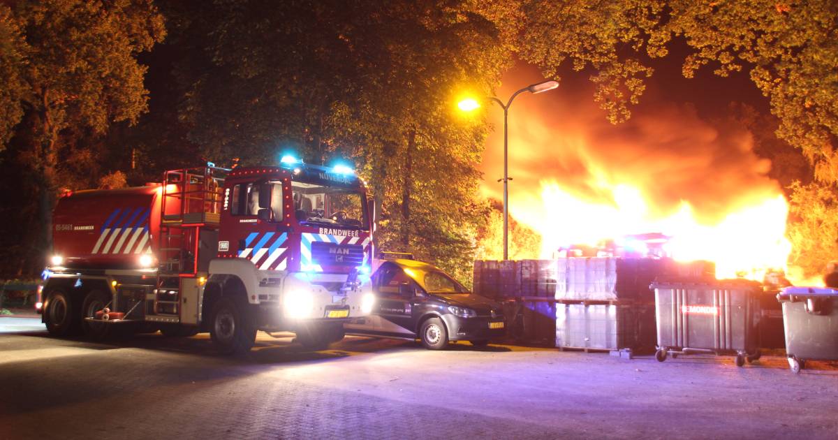 Wederom brand op recreatiepark in Hoge Hexel: politie doet onderzoek.