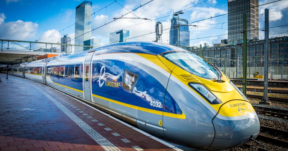Snelle trein Eurostar van Rotterdam naar Londen staat op omvallen Rotterdam AD.nl