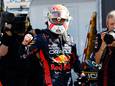 Max Verstappen mag pole position vieren.