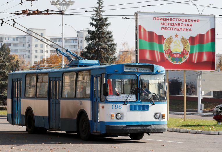 Tiraspol, de hoofdstad van de niet erkende republiek Transnistrië.  Beeld REUTERS