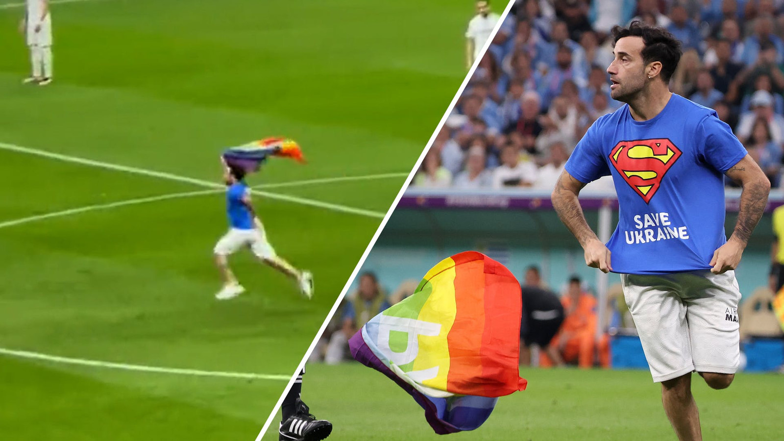 Hoe gaat het nu nog met de man die met regenboogvlag op het veld liep