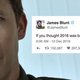 James Blunt durft al eens grappig zijn op Twitter (tweetspecial)