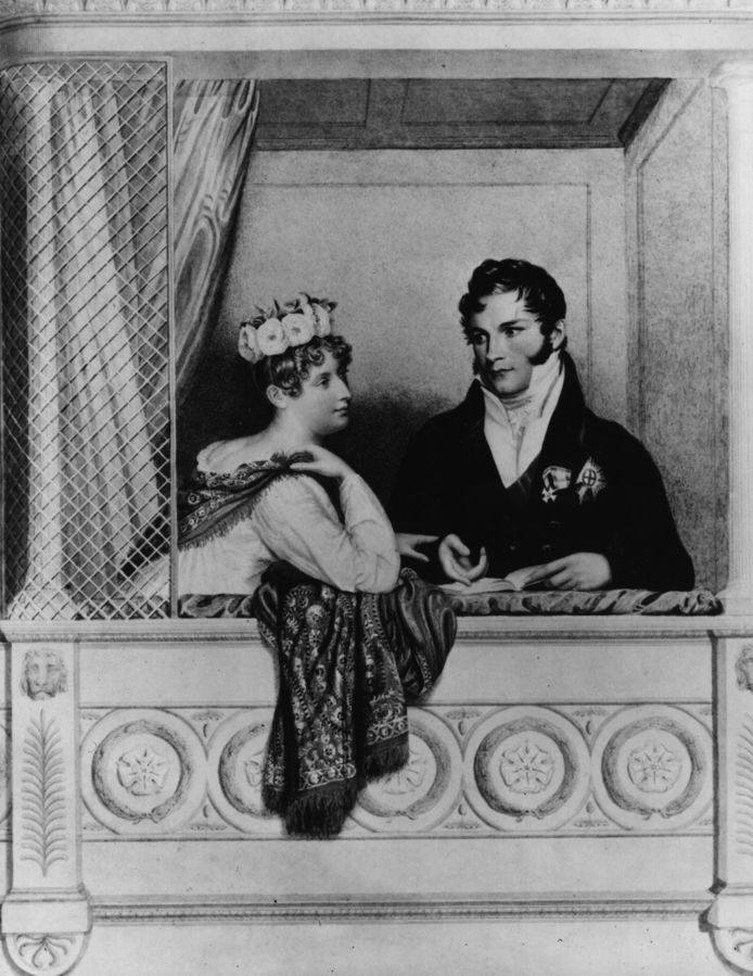 Leopold Ier et ‘sa’ princesse Charlotte, qui le laissera veuf à l’âge de 27 ans après son décès en couches