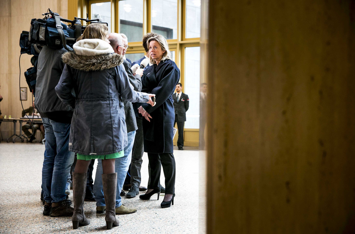 Minister Kajsa Ollongren van Binnenlandse Zaken reageerde donderdag op de uitslag van het raadgevend referendum over de nieuwe inlichtingenwet. Beeld ANP