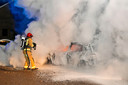 Autobrand in Valkenswaard.