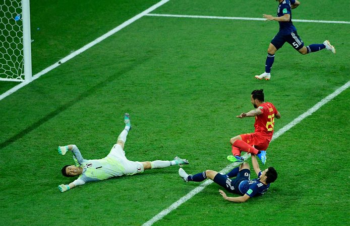 Chadli met de winner in Rostov tegen Japan op het WK vier jaar geleden.