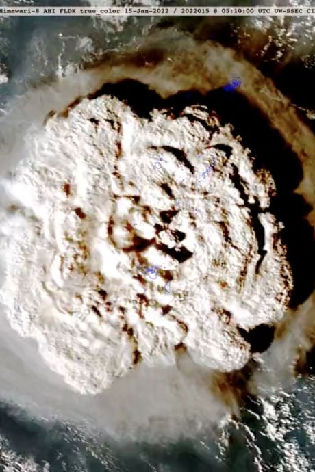 La puissance de l'éruption aux Tonga supérieure à des centaines de bombes de Hiroshima