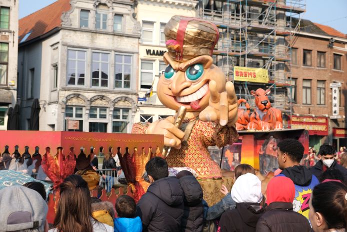 De carnavalstoet vorig jaar.