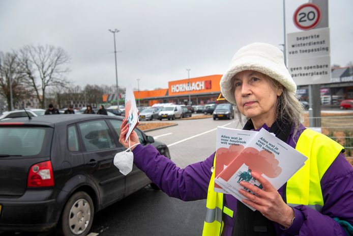 Protest tegen houtstook
