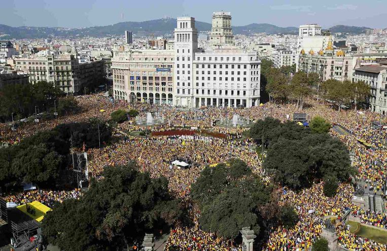 Catalonia Square in Barcelona. Beeld reuters