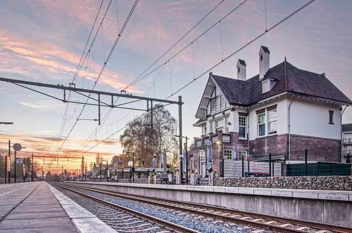 Het stationsgebouw van Klimmen-Ransdaal.
