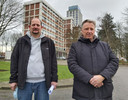 Guy Dassonville (links) en Johnny Verbruggen zetten als buurtbewoners hun schouders onder het nieuwe BIN KaDrie.