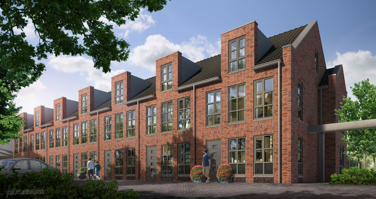 Mooie wijk komt naast een aftandse loods; ‘Een vlag op een modderschuit’ Foto gelderlander.nl