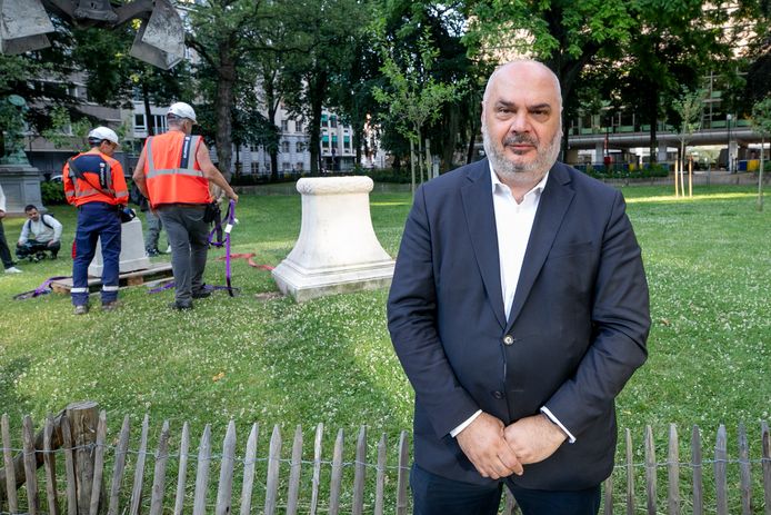 Christos Doulkeridis, bourgmestre d'Ixelles (Ecolo).