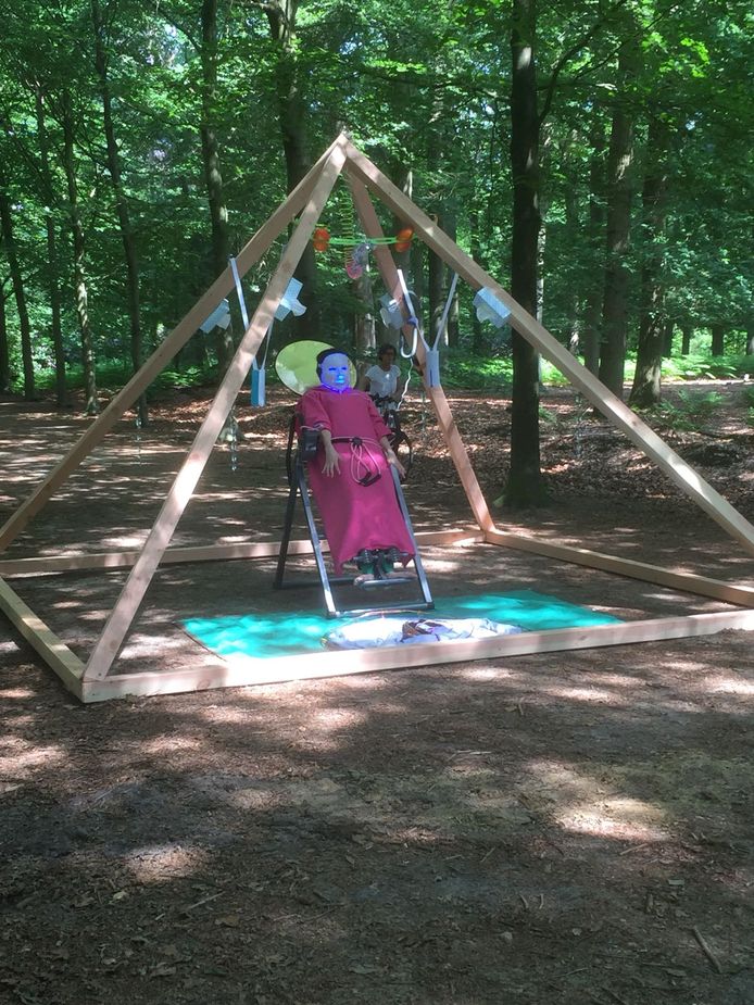 Performance van de Amerikaanse Shana Moulton.