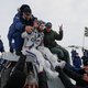 Beschadigde Sojoez-capsule met drie astronauten ISS veilig op aarde geland