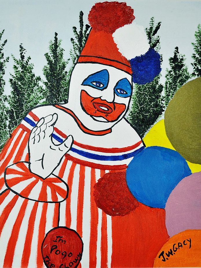 Hebbeding Voor Horrorfans Schilderij Van Echte Geexecuteerde Killerclown Bizar Ad Nl