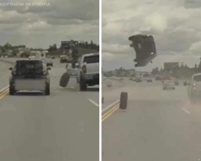 Malgré l'impressionnant accident, aucun blessé grave n'est à déploer.