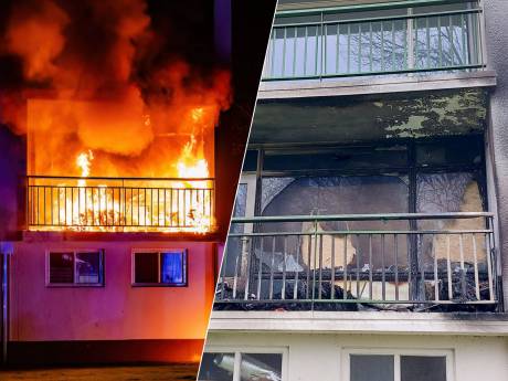 Tilburgse flatwoning onbewoonbaar verklaard na felle brand: ‘De buren stonden als gekken op de deur te kloppen’