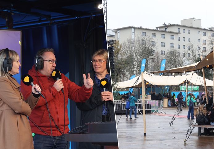 Het Jessa Ziekenhuis ligt vlak naast het stadspark waar de Warmste Week heel de week plaatjes draait.