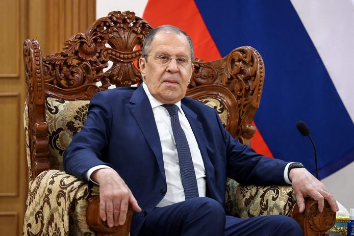 De Russische minister van Buitenlandse Zaken Sergei Lavrov.