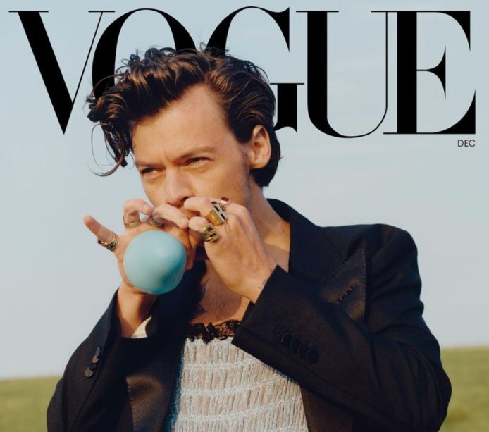 Harry Styles op de cover van Vogue.