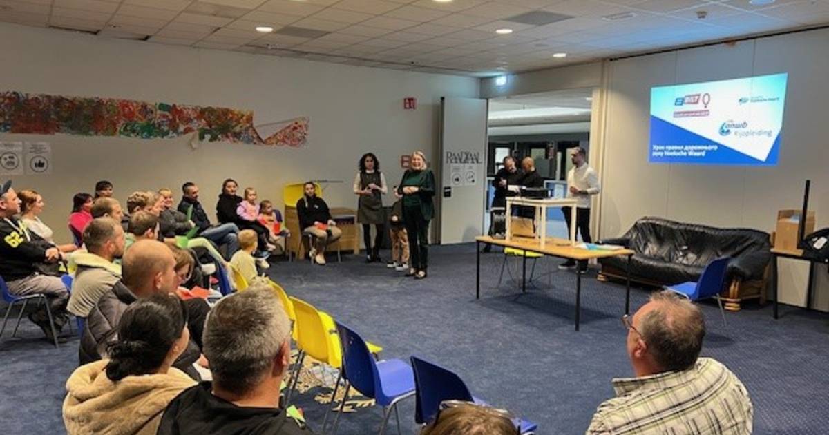 Oekraïense vluchtelingen in Strijen en Piershil nemen deel aan verkeersles | Hoeksche Waard