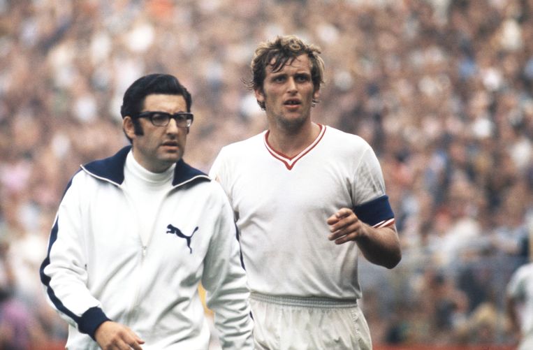 Met Piet Keizer (r) in 1971.  Beeld SV Ajax/Guus de Jong