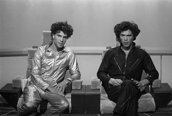 De broers in 1981.
